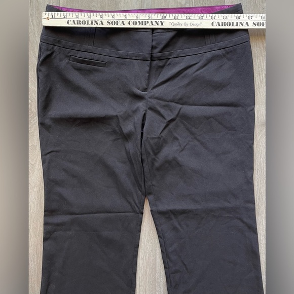 Charlotte Russe Black Mid Rise Flared Leg Dress Pants Juniors 11 - Picture 5 of 8